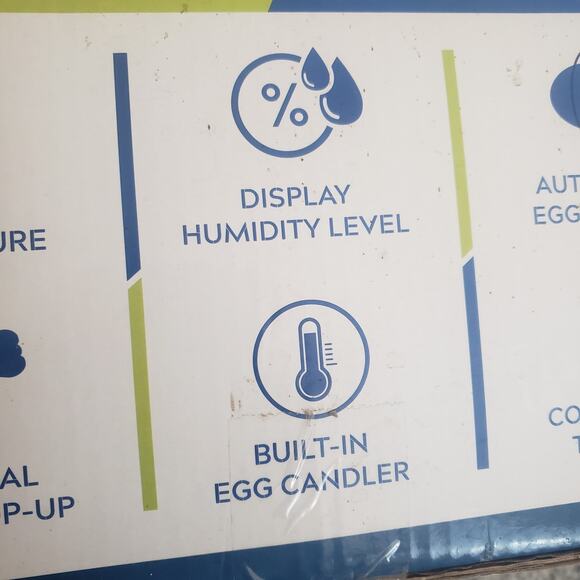 KEBONNIXS 12 Egg Incubator w/ Humidity Display, Egg Candler. New Open Box Tested - Picture 14 of 15